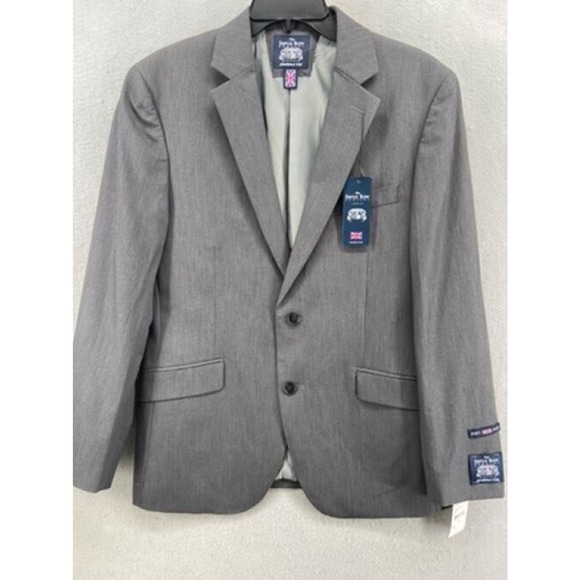 NWT The Savile Row Company Blazer Jacket Mens Sz 40S Gray Heather‎ Single Breast - Picture 1 of 14